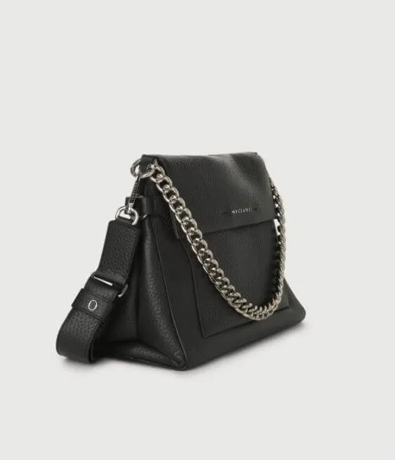 -ORCIANI Borsa a spalla Missy Soft in pelle con catena e tracolla