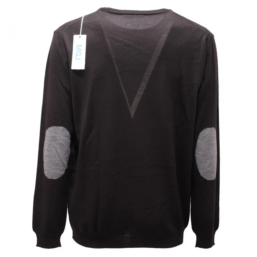 0209AG maglione uomo MQJ black wool blend sweater man