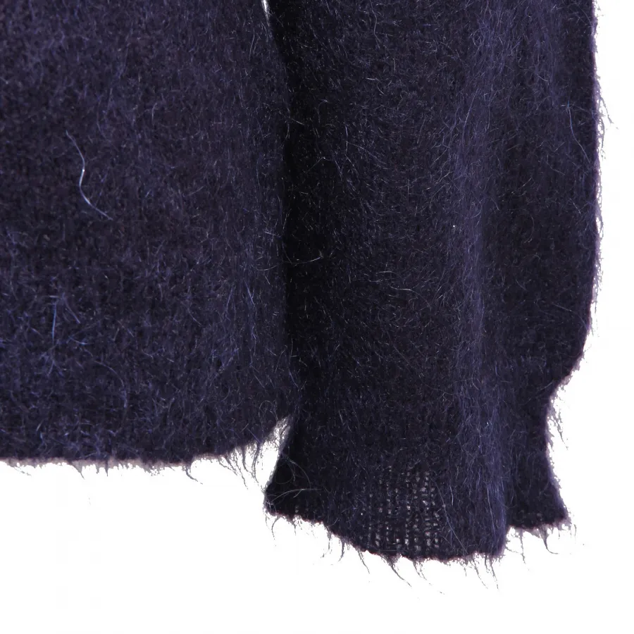 4704AF maglione uomo OFFICINA36 blue mix mohair sweater man