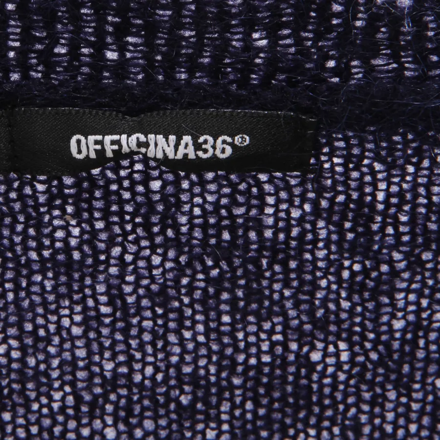 4704AF maglione uomo OFFICINA36 blue mix mohair sweater man