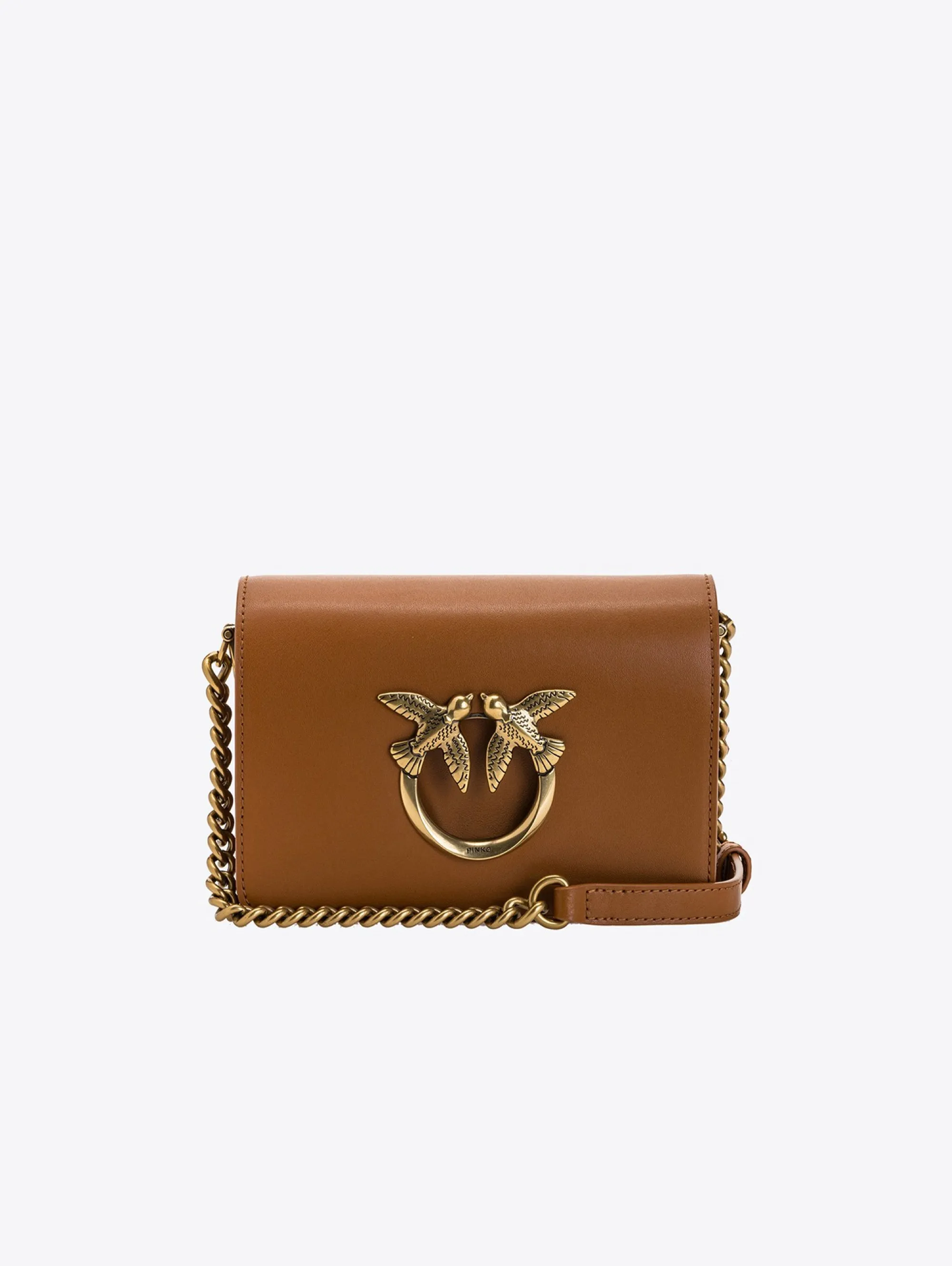 Borsa Mini in Pelle a Tracolla Cuoio