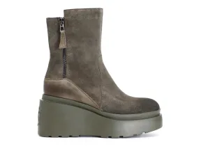CafèNoir Stivaletti Invernali Zeppa Alta Tomaia Camoscio