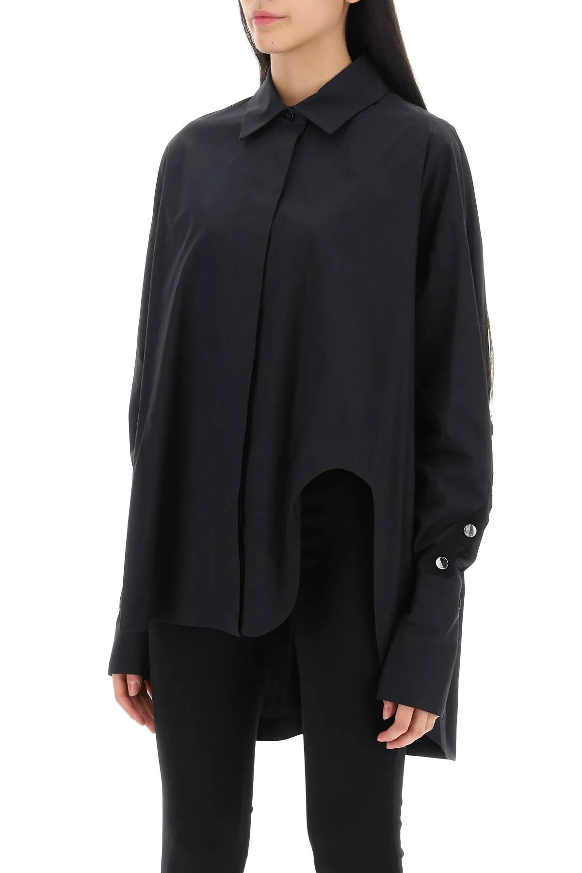 Camicia con automatici monogram