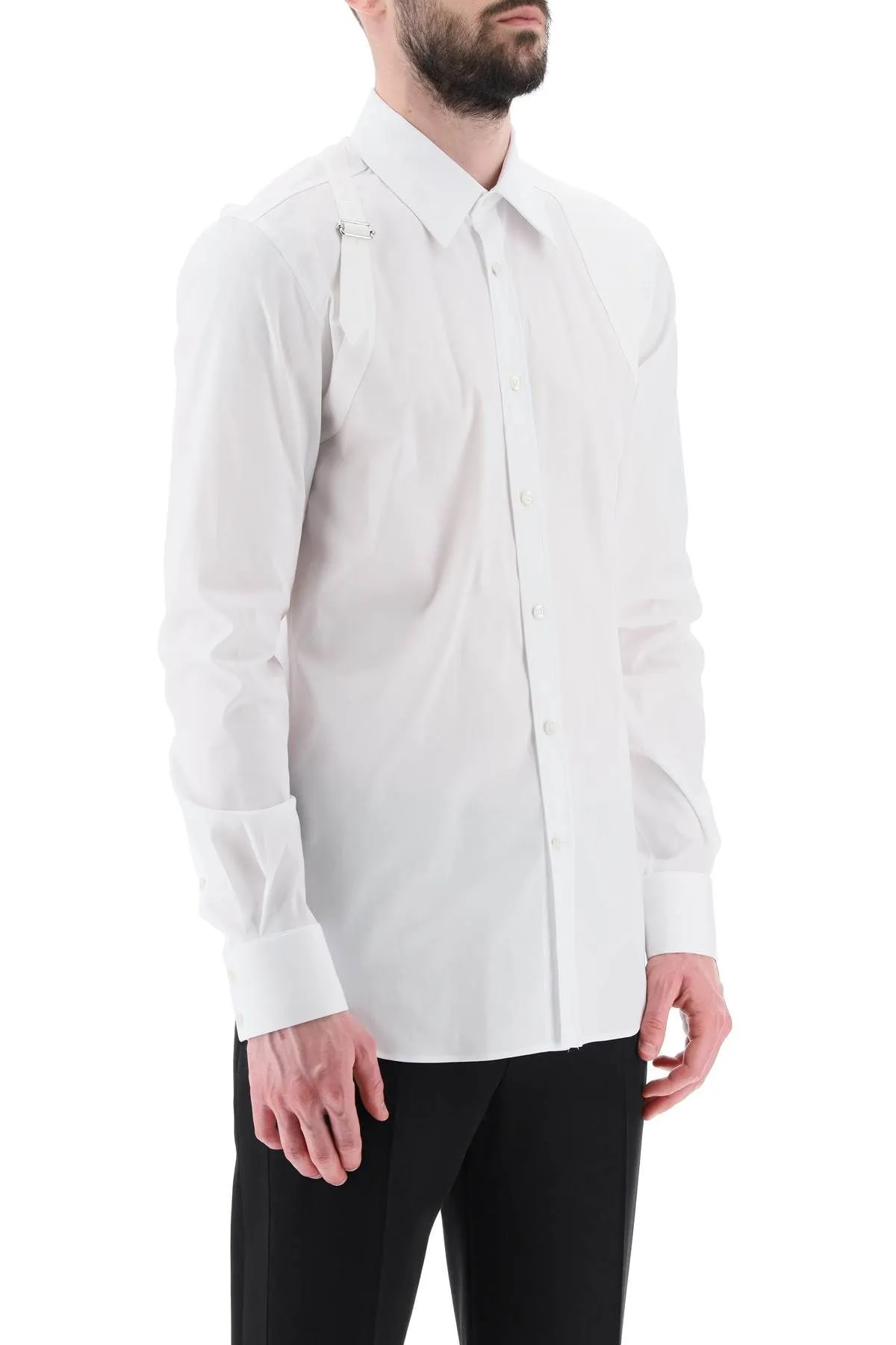 Camicia Harness in cotone stretch