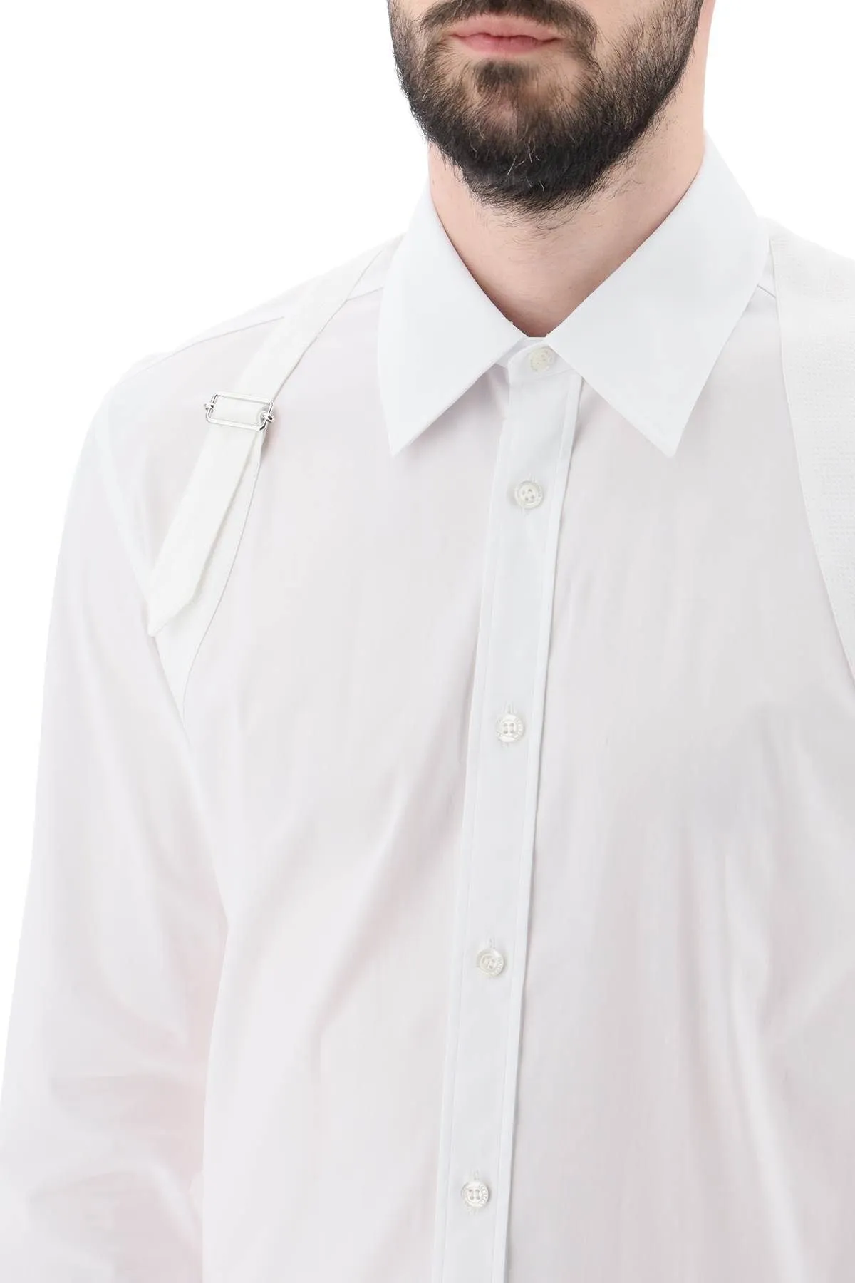 Camicia Harness in cotone stretch