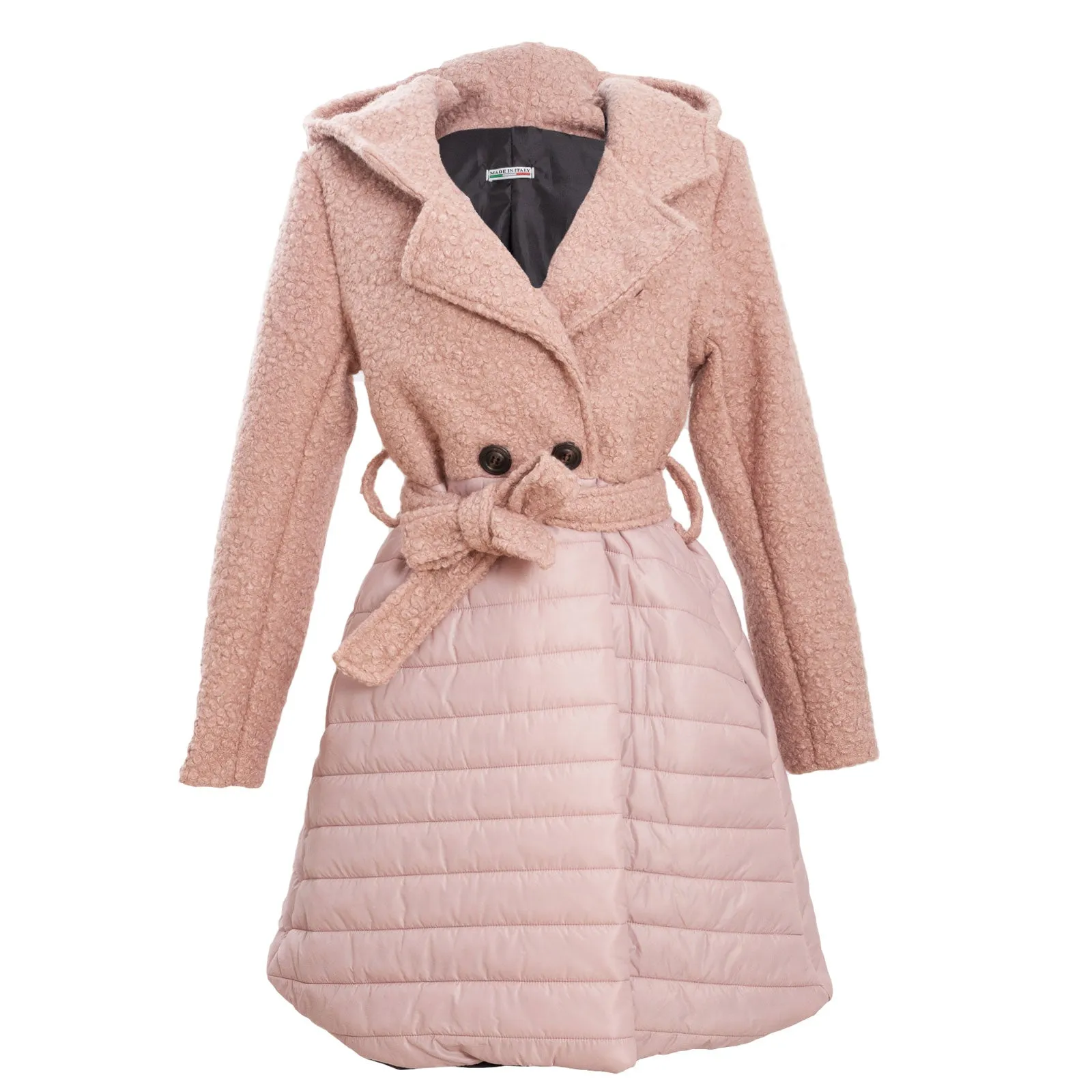 Cappotto donna trench bouclè JL-9420