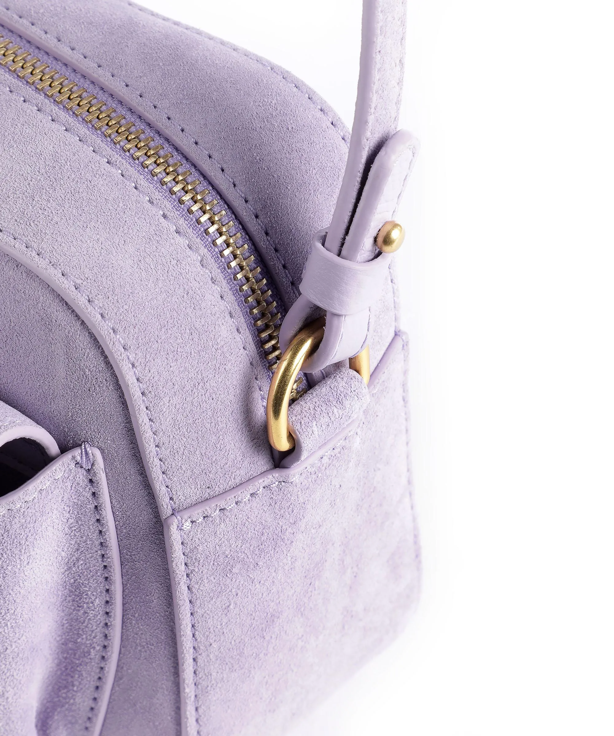  Coccinelle Beat Suede Borsa a tracolla pelle ruvida lavanda  