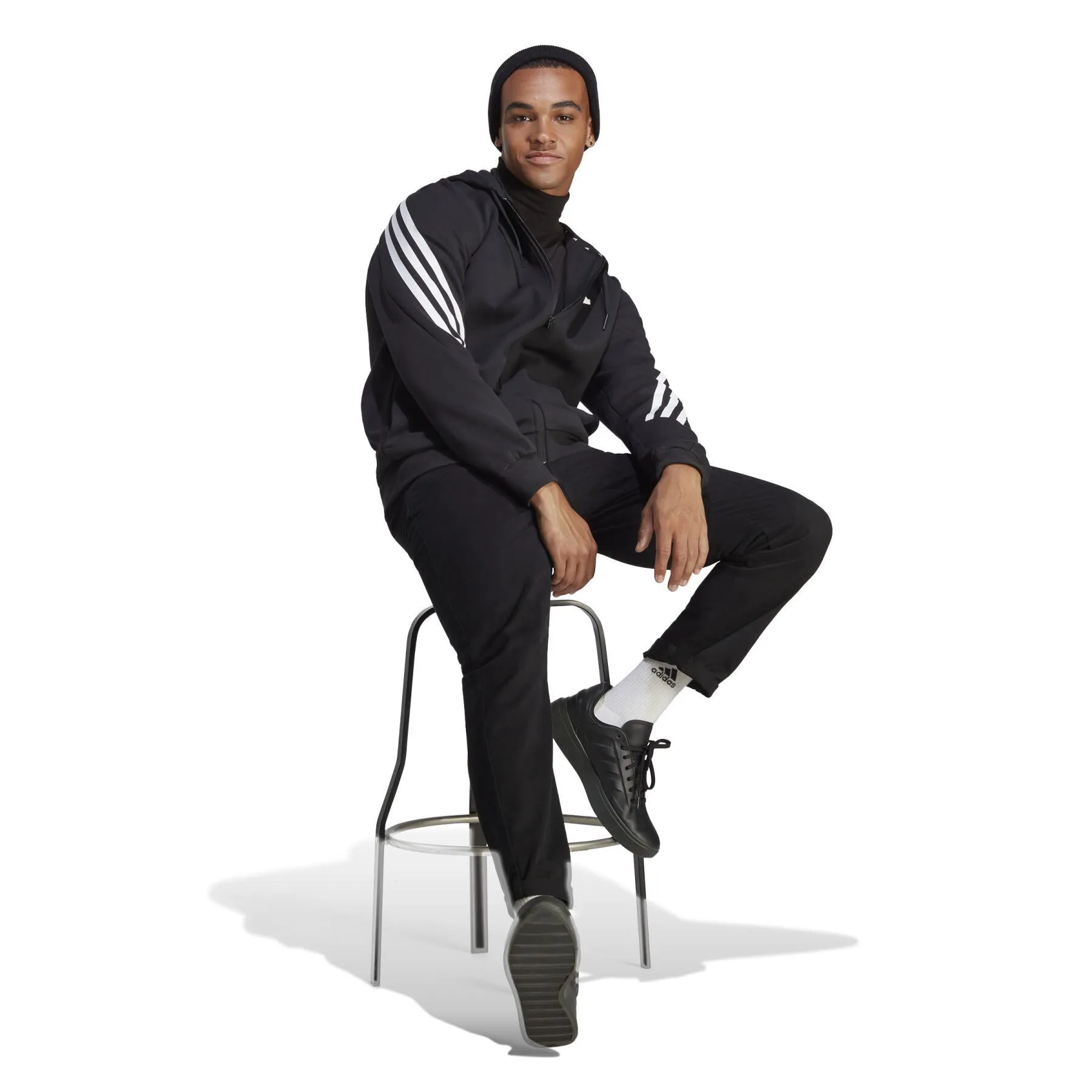 Felpa con cappuccio con zip intera adidas Future Icons 3-Stripes [Dimensione P/E]