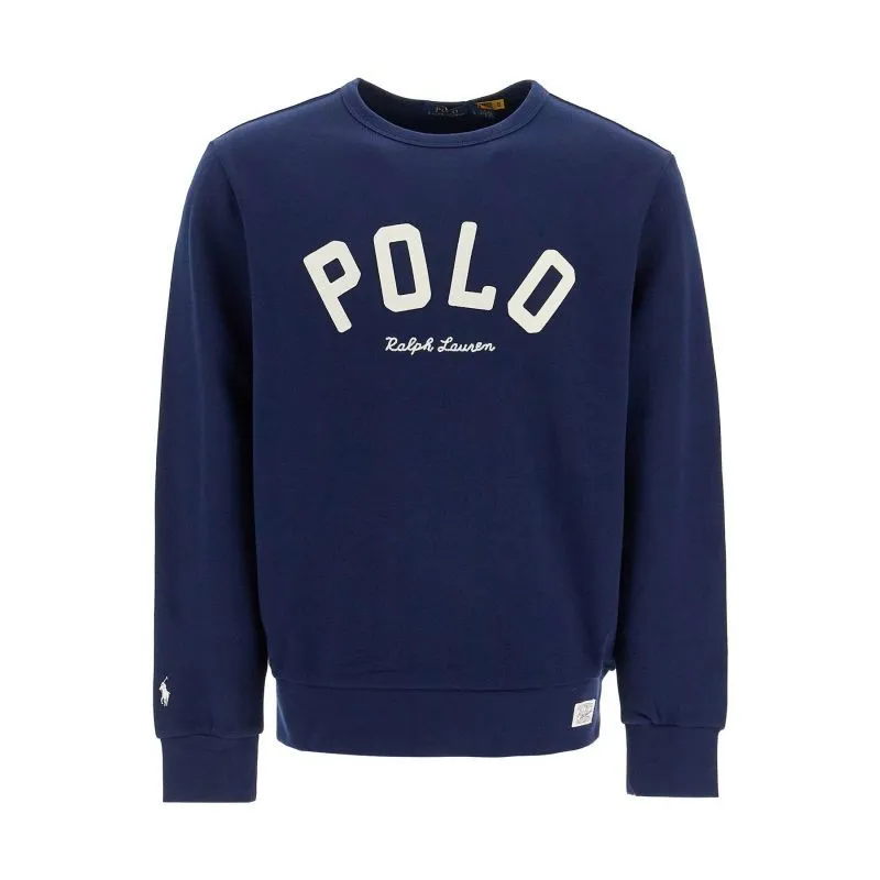 Felpa girocollo con logo lettering