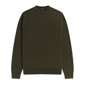      FRED PERRY MAGLIONE GIROCOLLO IN LANA E COTONE  