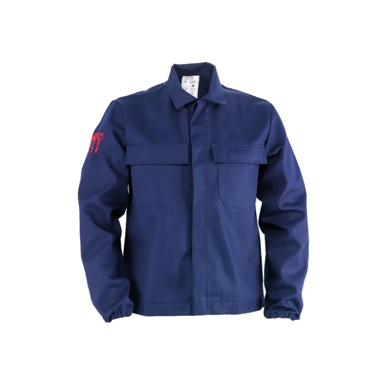 Giacca in cotone ignifugo blu