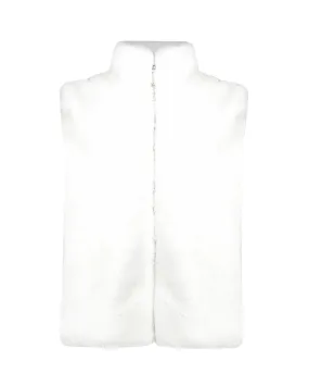 Gilet ecopelliccia bianco
