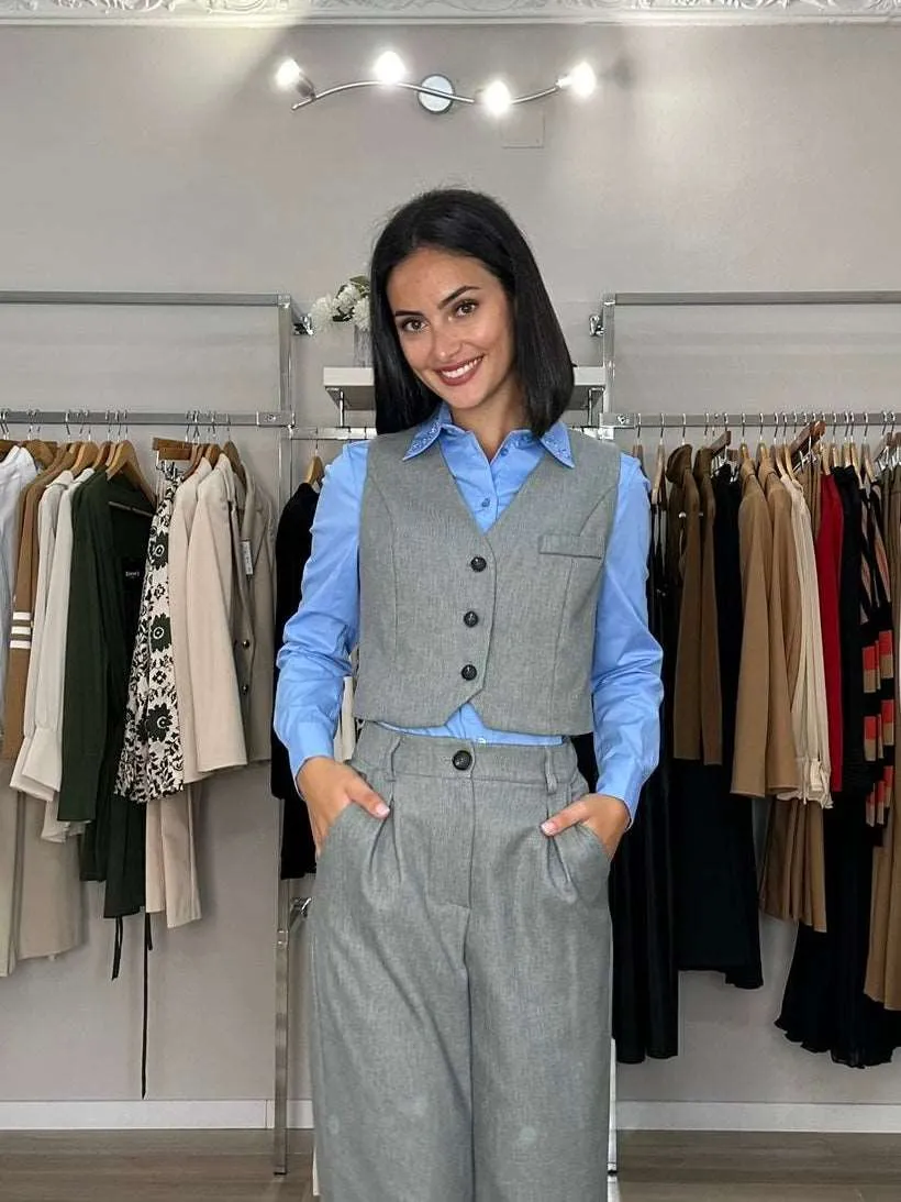 Gilet grigio