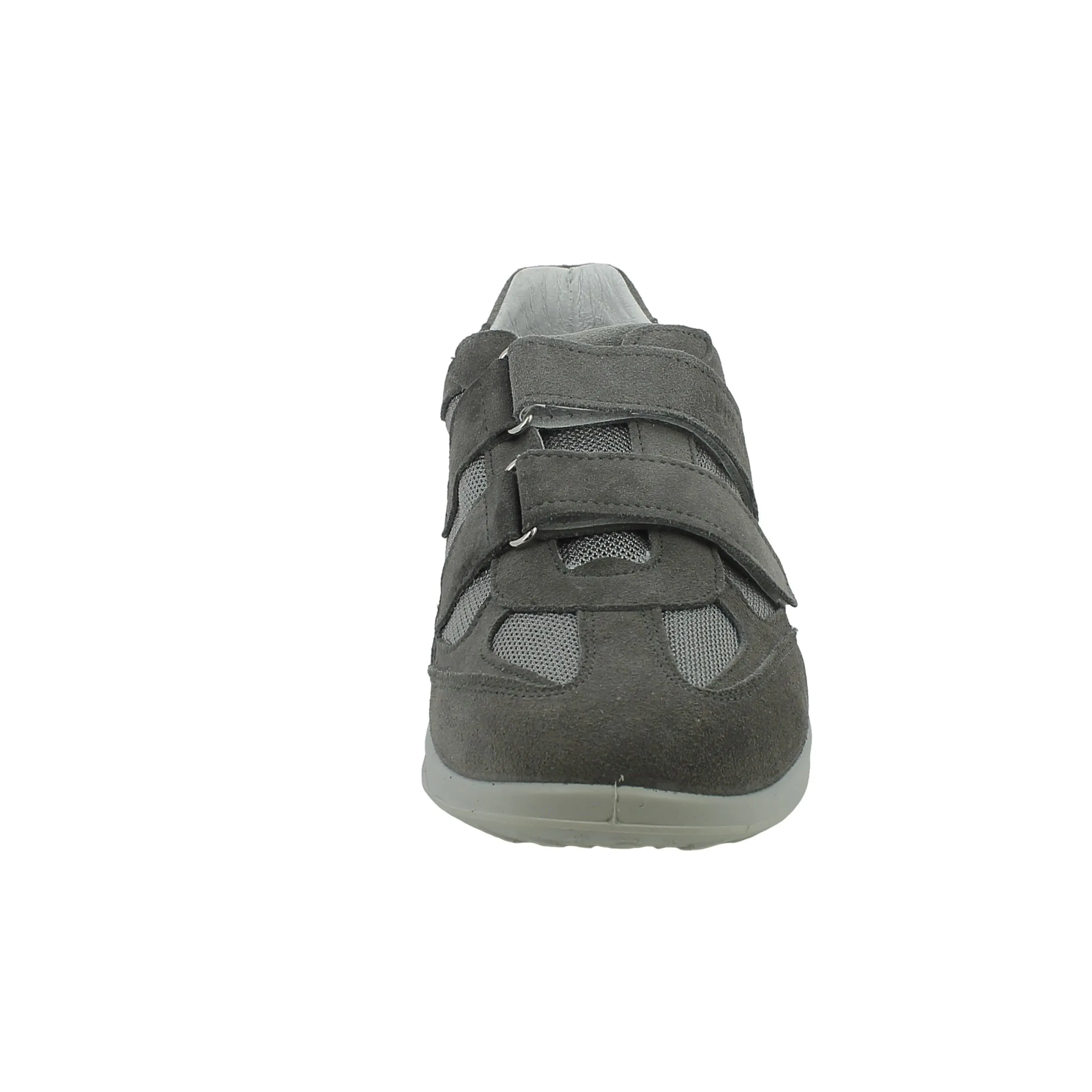 Grisport  Scarpa con strappi in camoscio e tela grigia 