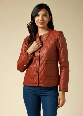 IWIE  Giacca corta in eco pelle donna