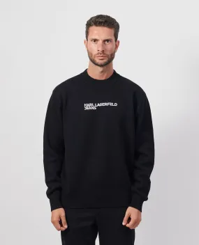 KARL LAGERFELD      Maglione girocollo Karl Lagerfeld con logo frontale