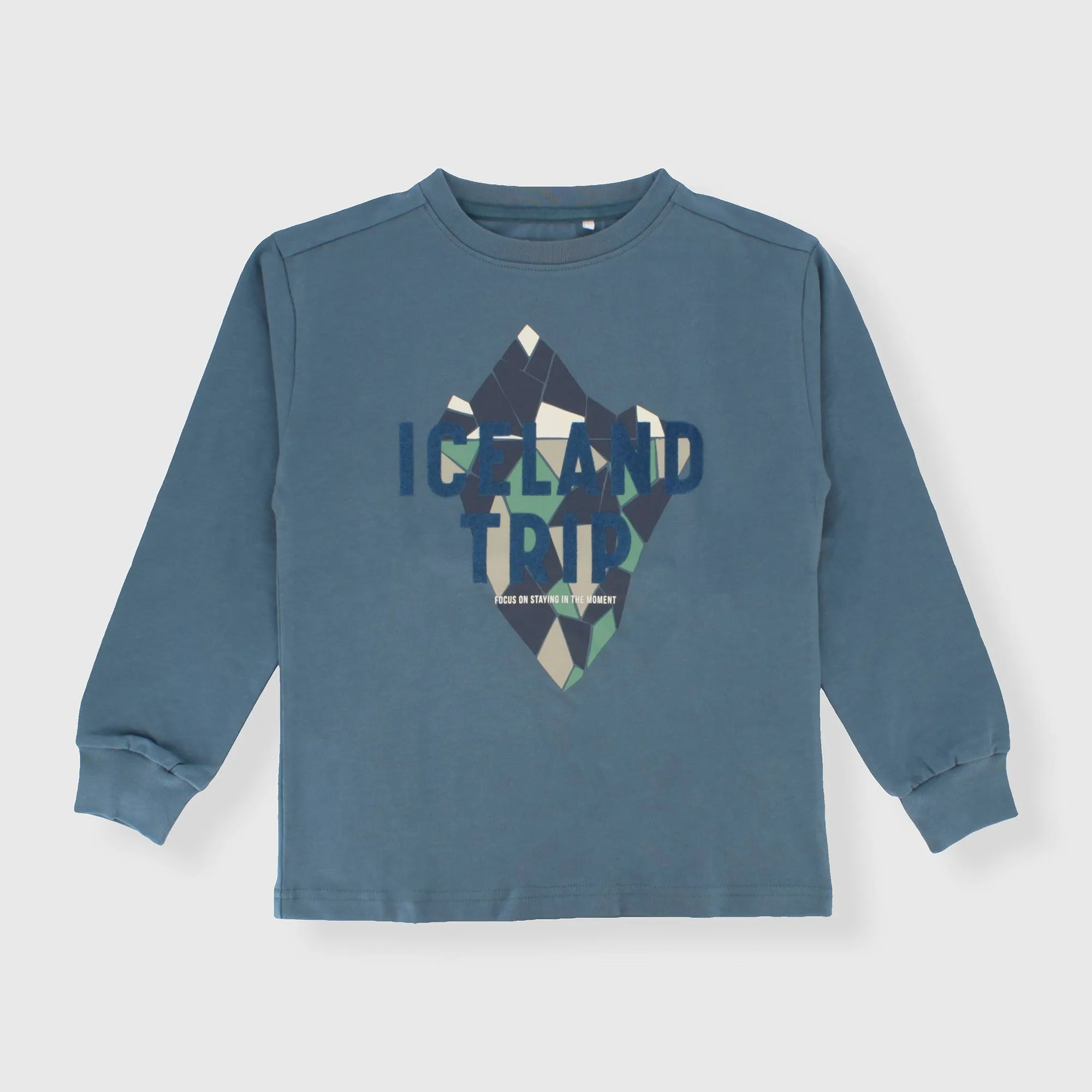 Maglietta in jersey da bambino, BLU            