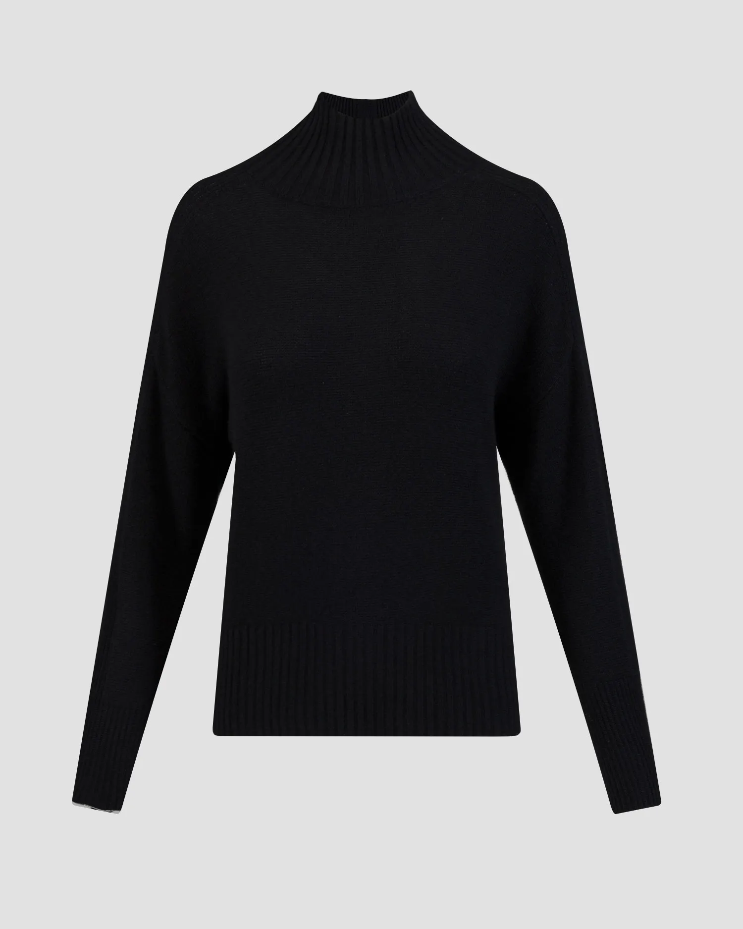 Maglione nero in cashmere da donna Allude 11156-90