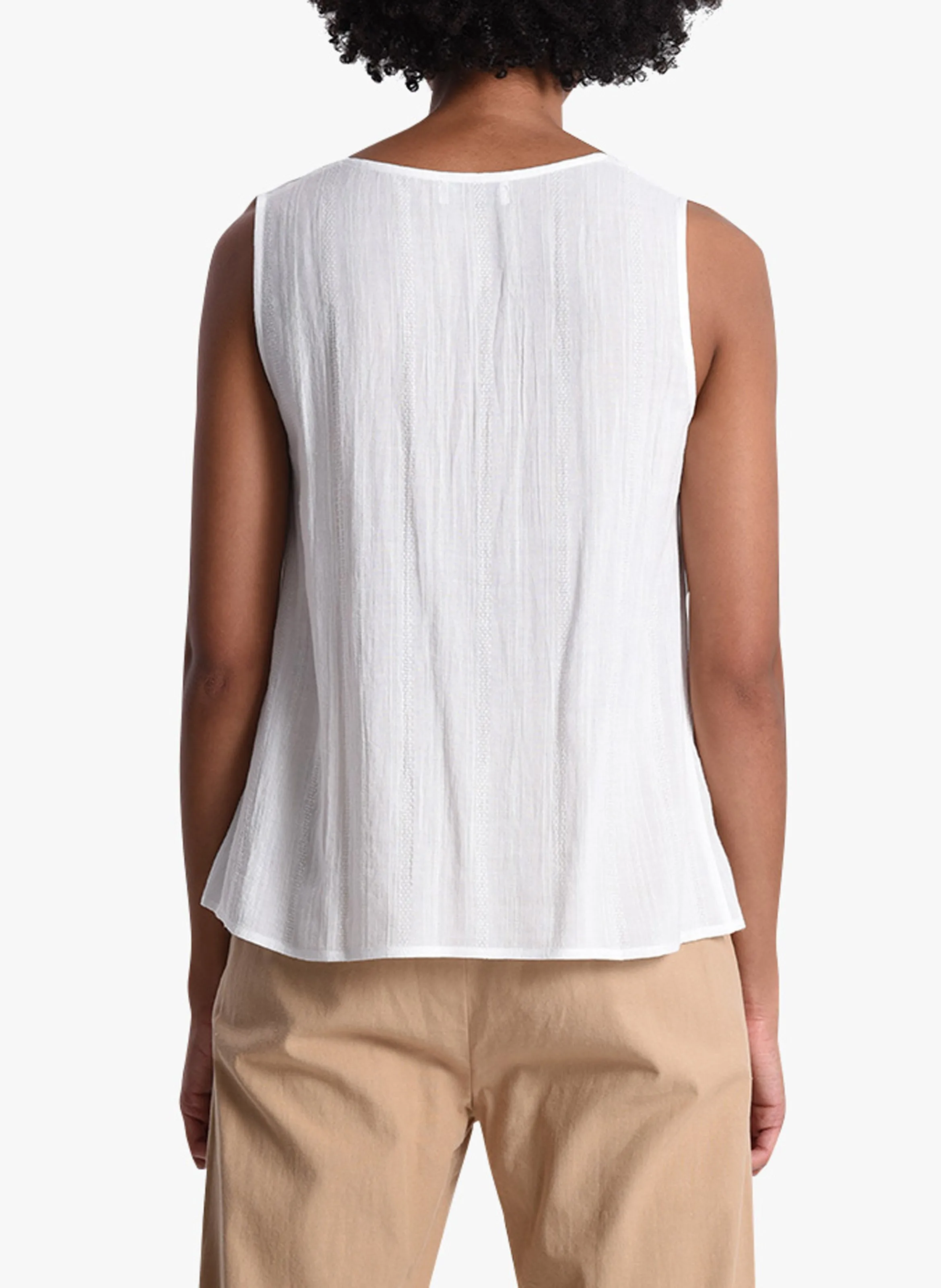  MOLLY BRACKEN   Canotta scollo a V | Bianco