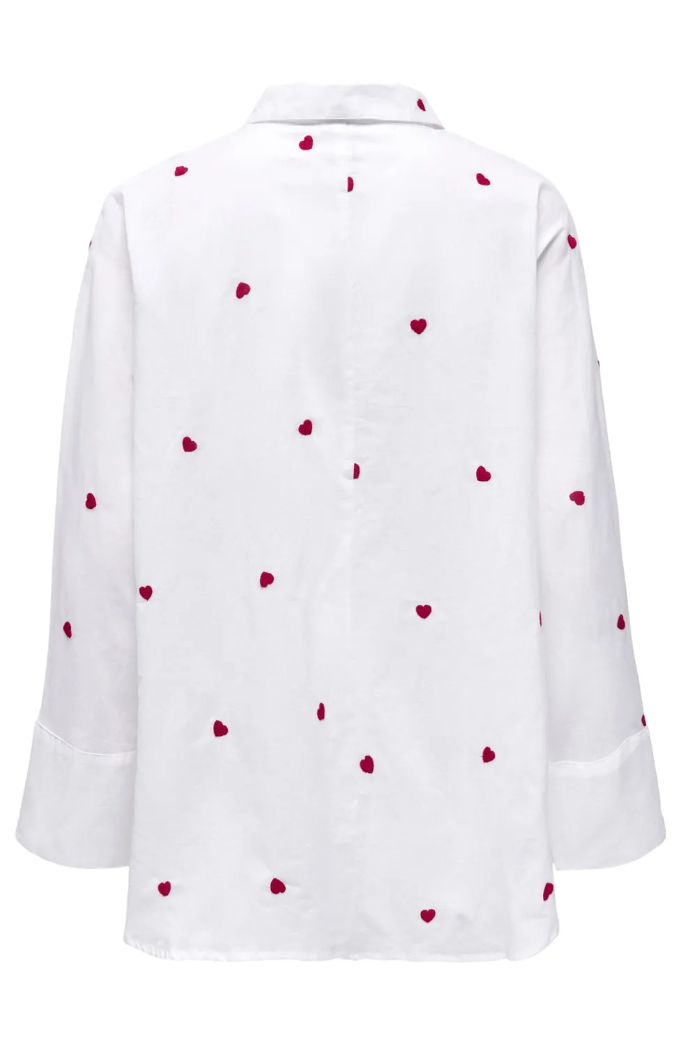 Only donna camicia New Lina Grace noos 15283743 Bianco e Cuori