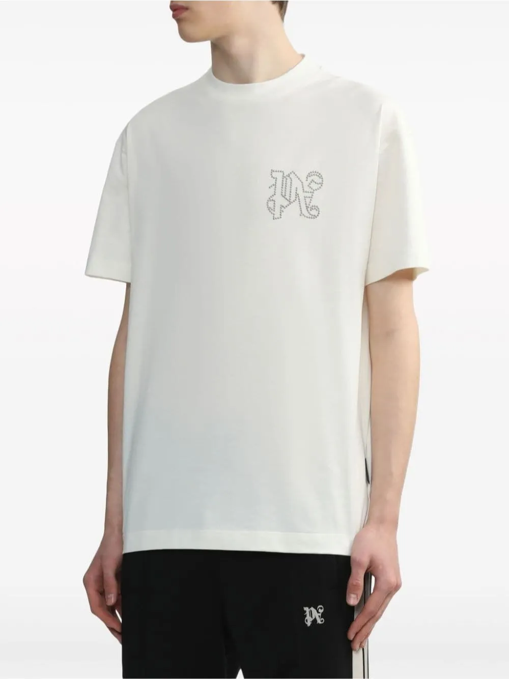   Palm Angels  T-shirt logo borchie  