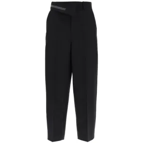 Pantaloni carrot fit in kid mohair