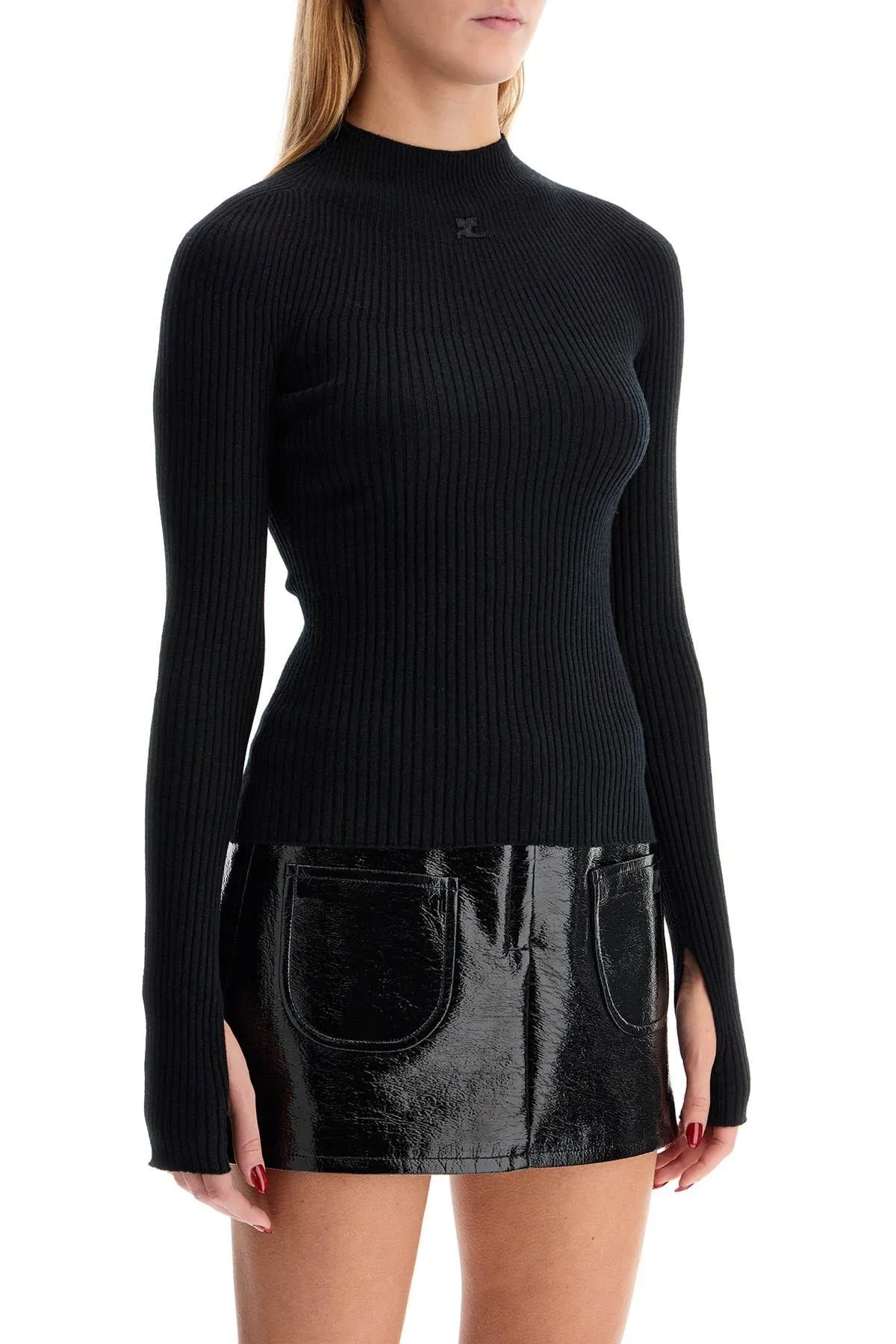 Pullover aderente Solar Light Rib
