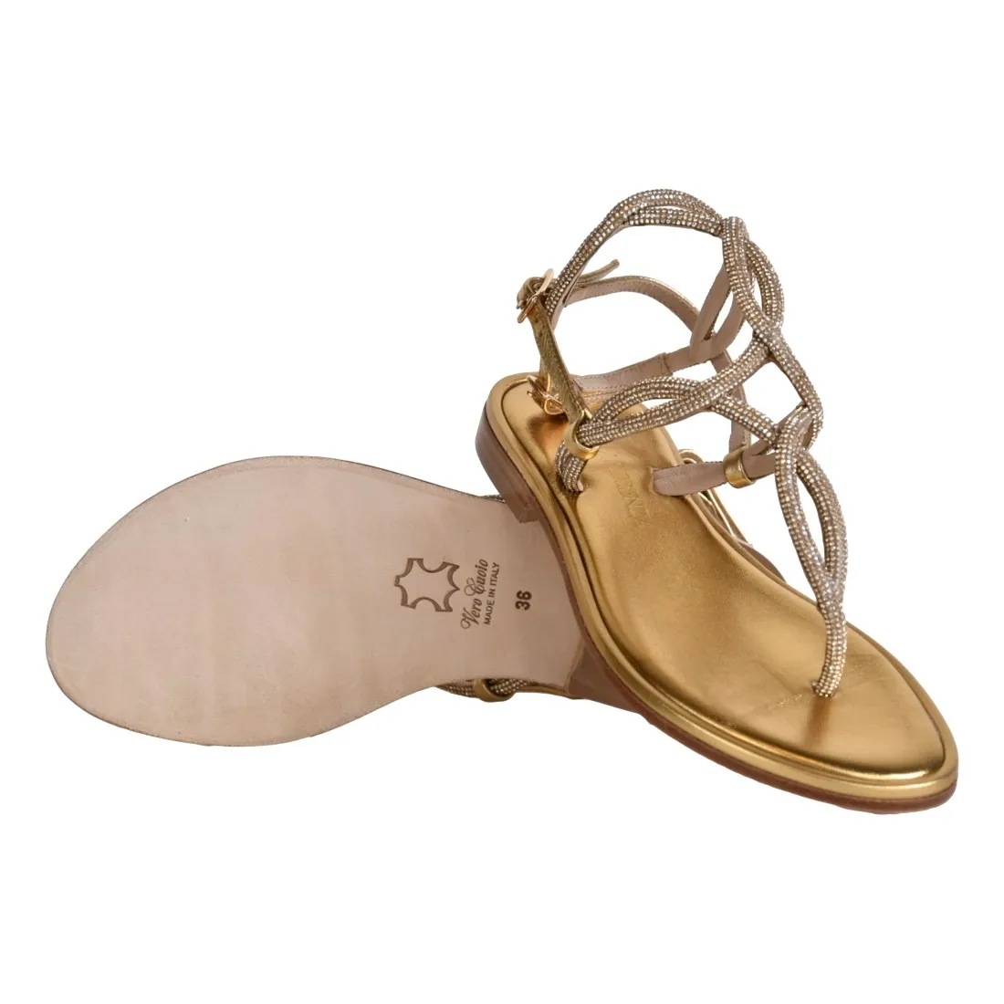 SANDALO MICROCRISTALLI PAOLA FIORENZA SS2462 ORO