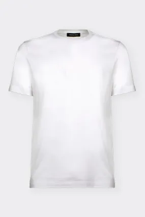 T-SHIRT BIANCA IN FILO DI SCOZIA