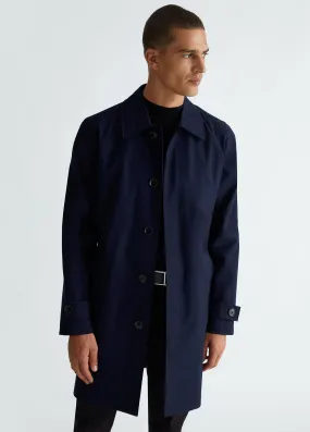 Trench blu da uomo