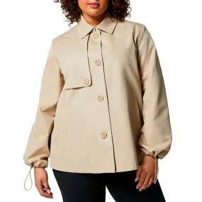 Trench corto Fleur antigoccia in cotone 