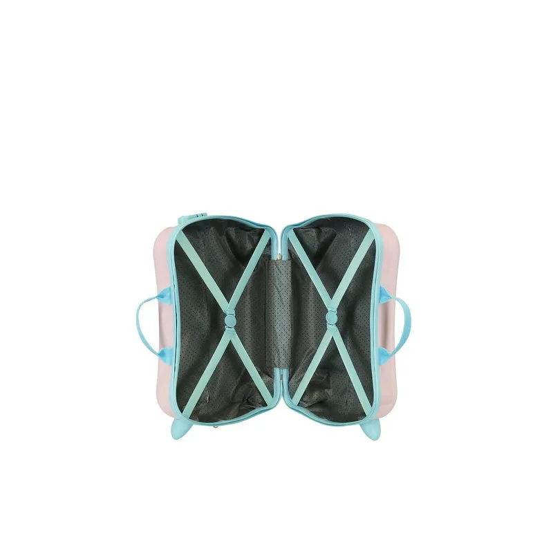 TROLLEY CAVALCABILE DA VIAGGIO ABS ENSÒ MAGIC UNICORN 4RUOTE 2DOPPIE GIREVOLI 360*VALIGIA 52X20X38CM CHIUSURA A COMBINAZ